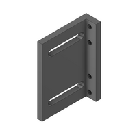 52-122-3 MODULAR SOLUTIONS BRACKET<BR>30 SERIES BALL LATCH 70MM BRACKET W/HARDWARE